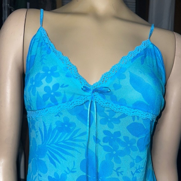 Vintage Frederick’s of Hollywood Women's Hawaiian floral print nightgown size L - Picture 8 of 10